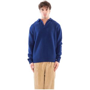 Seven Gauge, Heren, Truien, Blauw, Maat: XL Wol,