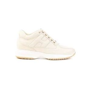 Hogan Interactieve Avorio Sneakers voor Dames , Beige , Dames , Maat: 40 EU