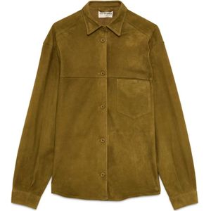 Roy Roger's, Dames, Jassen, Beige, Maat: 2XS Leer,