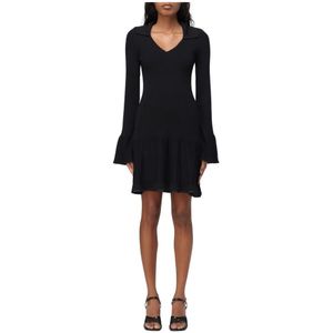 Liu Jo, Dames, Jurken, Zwart, Maat: L