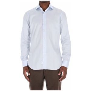 Barba, Heren, Overhemden, Blauw, Maat: 2XL Katoen,