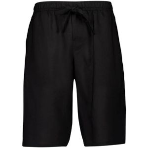 Dolce & Gabbana, Heren, Korte broeken, Zwart, Maat: XL Linnen,