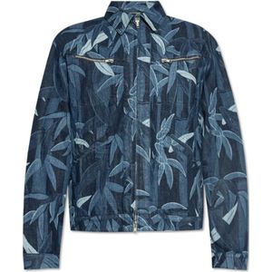 Kenzo, Heren, Jassen, Blauw, Maat: L Denim,