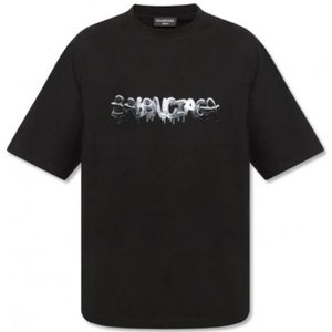 Balenciaga, Heren, Tops, Zwart, Maat: XS Katoen,