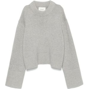 Lisa Yang, Dames, Truien, Grijs, Maat: M Kasjmier,