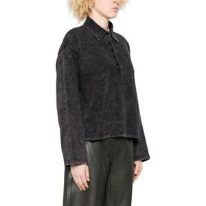 Gestuz, Dames, Tops, Zwart, Maat: XS Katoen,