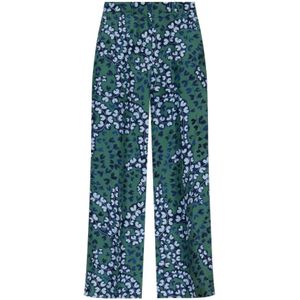 Lanvin, Dames, Broeken, Groen, Maat: XS