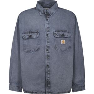 Carhartt Wip, Heren, Jassen, Blauw, Maat: S Katoen,