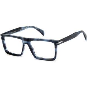 Eyewear by David Beckham, Heren, Accessoires, Blauw, Maat: 55 MM