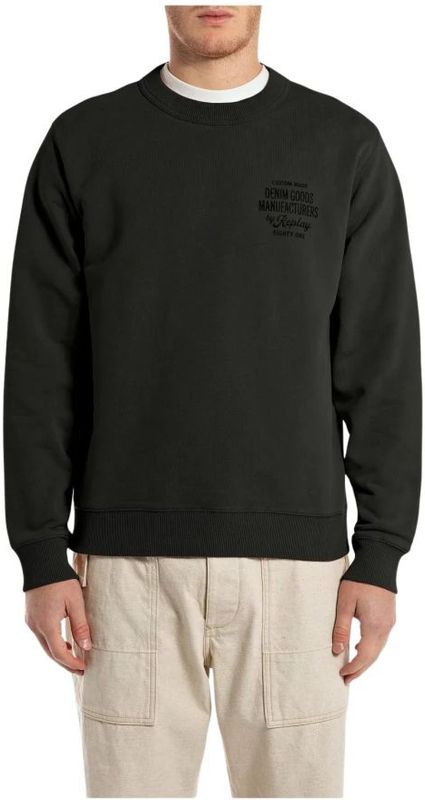 Replay - Sweatshirt - Zwart - Katoen