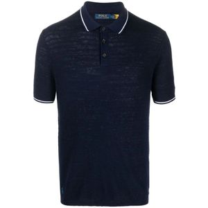 Polo Ralph Lauren, Heren, Tops, Blauw, Maat: XL Katoen,