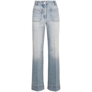 Victoria Beckham, Dames, Jeans, Blauw, Maat: W24 Katoen,