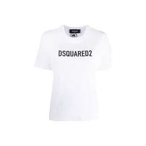 Dsquared2 T-Hemden , White , Dames , Maat: XS