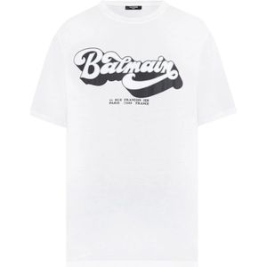 Balmain Stijlvol Shirt voor Mannen , White , Heren , Maat: L