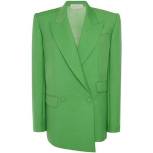 Alexander McQueen, Dames, Jassen, Groen, Maat: XS Wol,