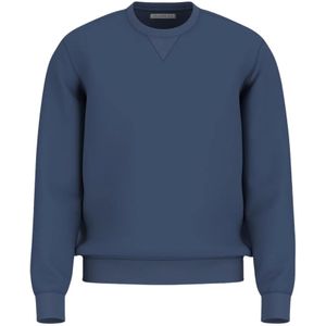 Guess, Heren, Sweatshirts & Hoodies, Blauw, Maat: M Katoen,