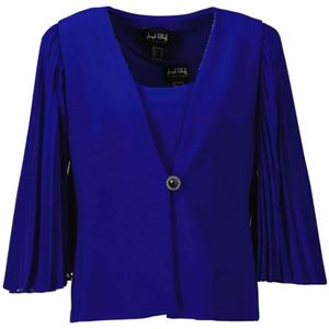Joseph Ribkoff, Dames, Blouses & Shirts, Blauw, Maat: 2XL Spandex,