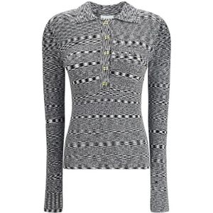 Ganni, Dames, Truien, Zwart, Maat: S