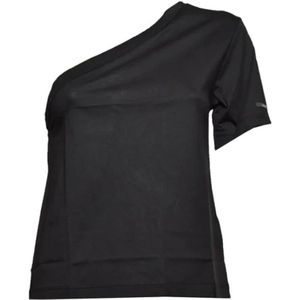 Calvin Klein, Dames, Tops, Zwart, Maat: XS Katoen,