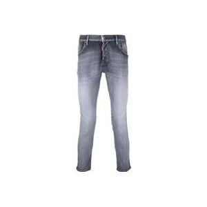 Dsquared2 Zwarte Ss24 Heren Jeans , Black , Heren , Maat: S