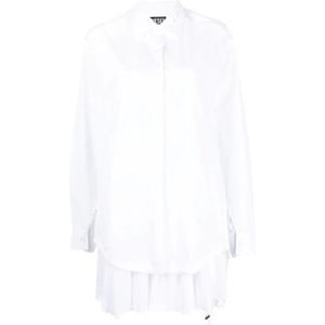 Diesel, Dames, Jurken, Wit, Maat: 2XS Katoen,