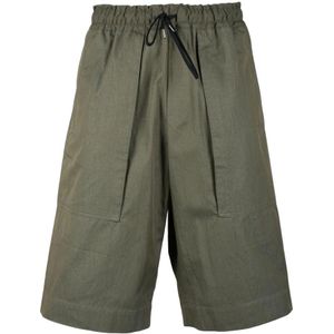 Isabel Benenato, Heren, Korte broeken, Groen, Maat: XL Katoen,