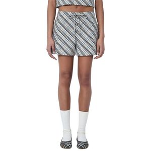 Burberry, Dames, Korte broeken, Veelkleurig, Maat: S Katoen,
