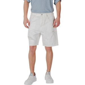 Gianni Lupo, Heren, Korte broeken, Wit, Maat: L Katoen,