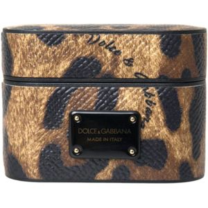 Dolce & Gabbana, Dames, Accessoires, Bruin, Maat: ONE Size Leer,