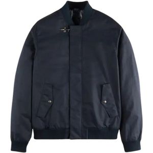 Fay, Heren, Jassen, Blauw, Maat: M Katoen,
