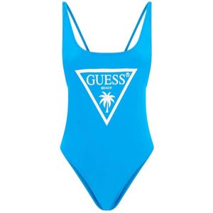 Guess, Dames, Badkleding, Blauw, Maat: M