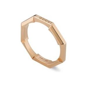 Gucci Link to Love ring in 18 kt roze goud , Pink , Dames , Maat: 52 MM