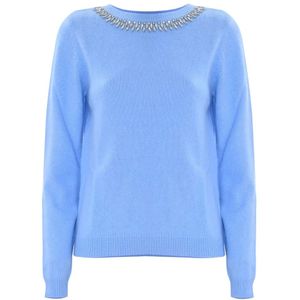 Kocca, Dames, Truien, Blauw, Maat: M Wol,