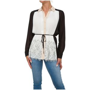 Twinset, Dames, Blouses & Shirts, Veelkleurig, Maat: S Poliester,
