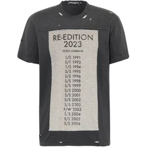 Dolce & Gabbana, Heren, Tops, Zwart, Maat: L