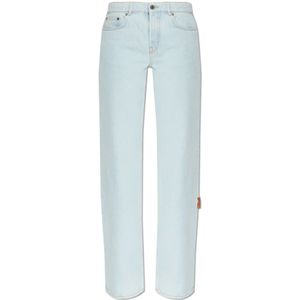 Off White, Dames, Jeans, Blauw, Maat: W25 Katoen,