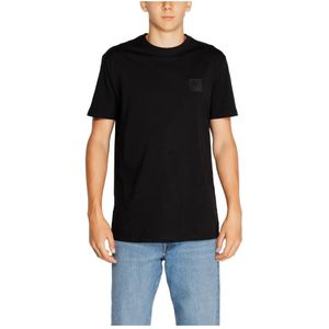 Armani Exchange, Heren, Tops, Zwart, Maat: L Katoen,