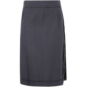 Maison Margiela, Dames, Rokken, Zwart, Maat: M