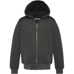 Schott Nyc, Heren, Sweatshirts & Hoodies, Zwart, Maat: L Leer,