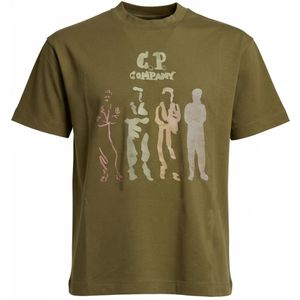 C.p. Company, Heren, Tops, Groen, Maat: S Katoen,