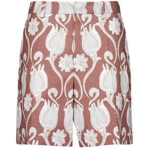 Valentino Garavani, Heren, Korte broeken, Veelkleurig, Maat: L Linnen,