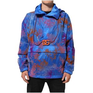 Dolce & Gabbana, Heren, Jassen, Veelkleurig, Maat: XL Poliester,