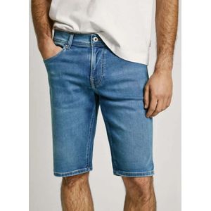 Pepe Jeans, Heren, Korte broeken, Blauw, Maat: W32 Denim,