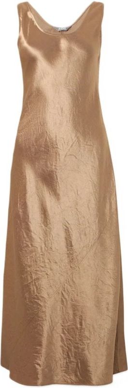 Max Mara, Dames, Jurken, Bruin, Maat: 2XS Satijn,