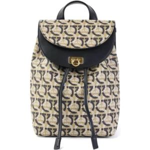 Salvatore Ferragamo Pre-owned, Dames, Pre-owned, Veelkleurig, Maat: ONE Size Leer,