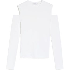 Max Mara, Dames, Tops, Wit, Maat: L