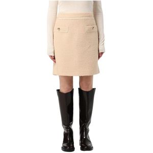 Fay, Dames, Rokken, Beige, Maat: S Tweed,