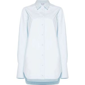 The Attico, Dames, Jurken, Blauw, Maat: XS Katoen,