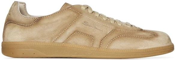 Santoni - DBS Oly - Heren Sneaker - Bruin - Suède