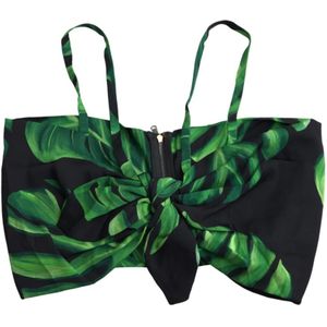 Dolce & Gabbana - Tropische Bladprint Halter Top - Veelkleurig - Dames
